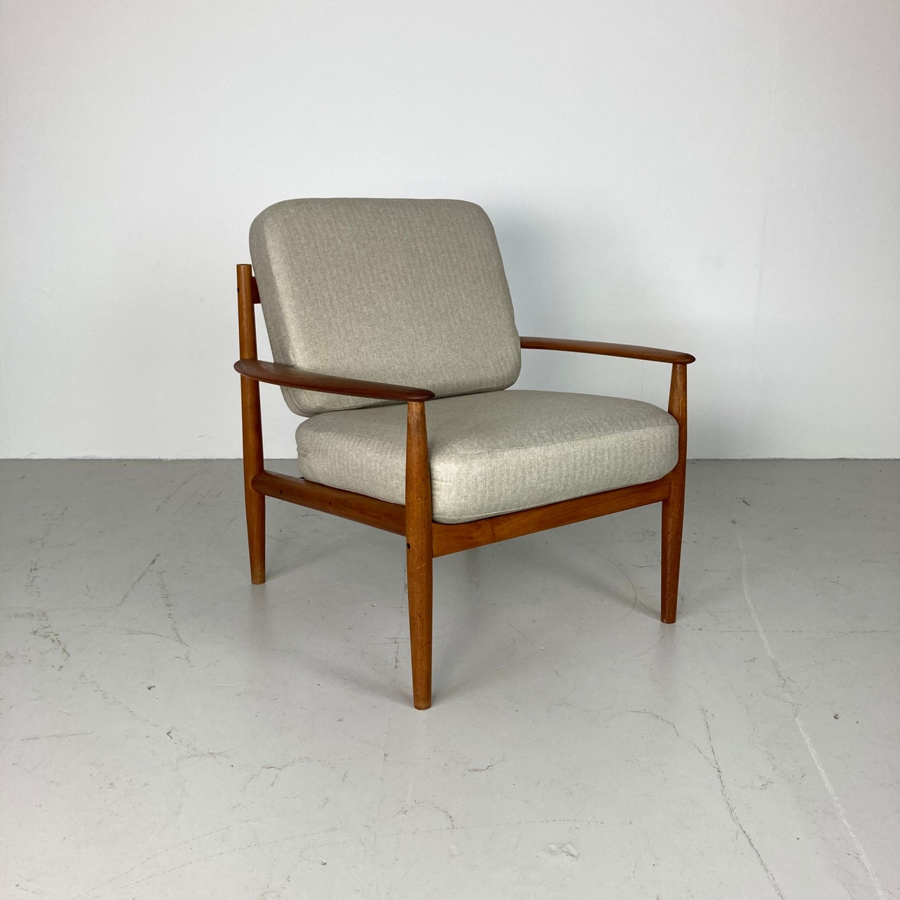 Grete Jalk 1960s teak lounge chair made by France & Son Denmark with ...