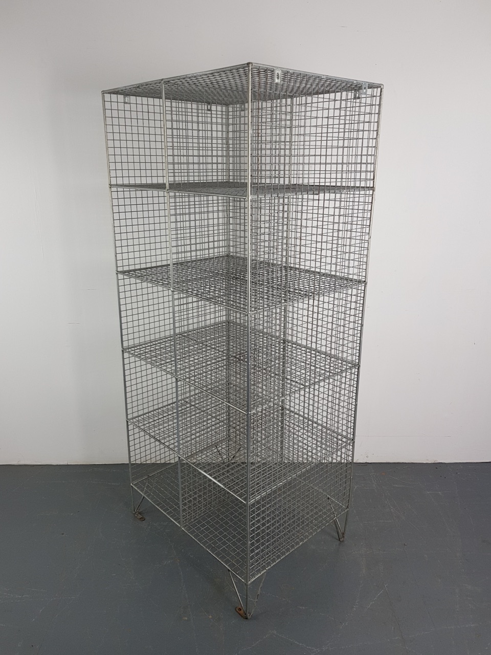 Vintage wire mesh shoe locker / pigeon holes - Lovely & Co.